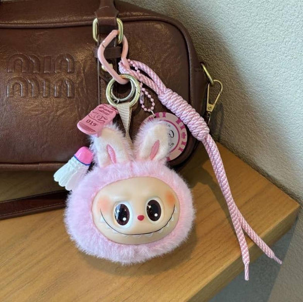 Porte-clés en peluche mignon Labubu très populaire pour filles – Charm de sac: 2