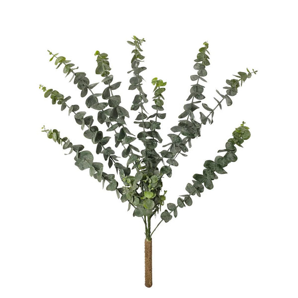 Broussaille d'eucalyptus en spirale à toucher doux de 22" - Artificiel floqué