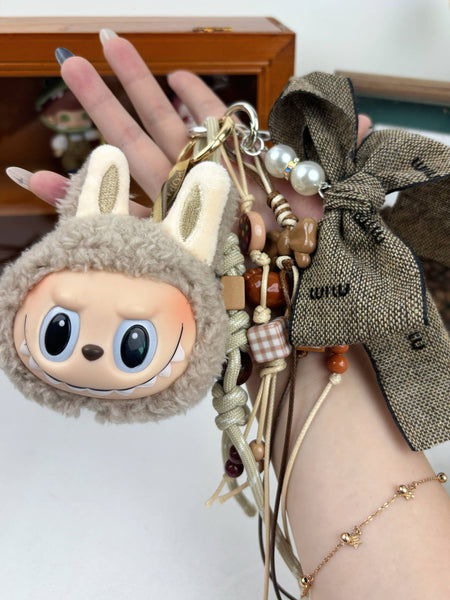 Porte-clés en peluche mignon Labubu très populaire pour filles – Charm de sac: 2