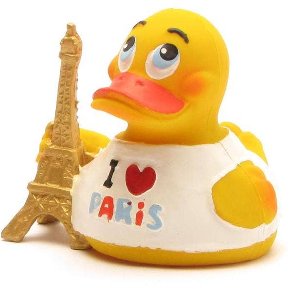 Canard en caoutchouc Paris avec Tour Eiffel