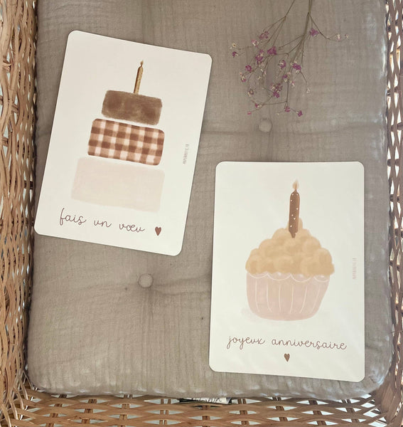 Carte Postale / Card "Fais Un Vœu"