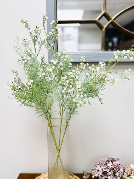Spray de gypsophile doux givré pour créations décoratives