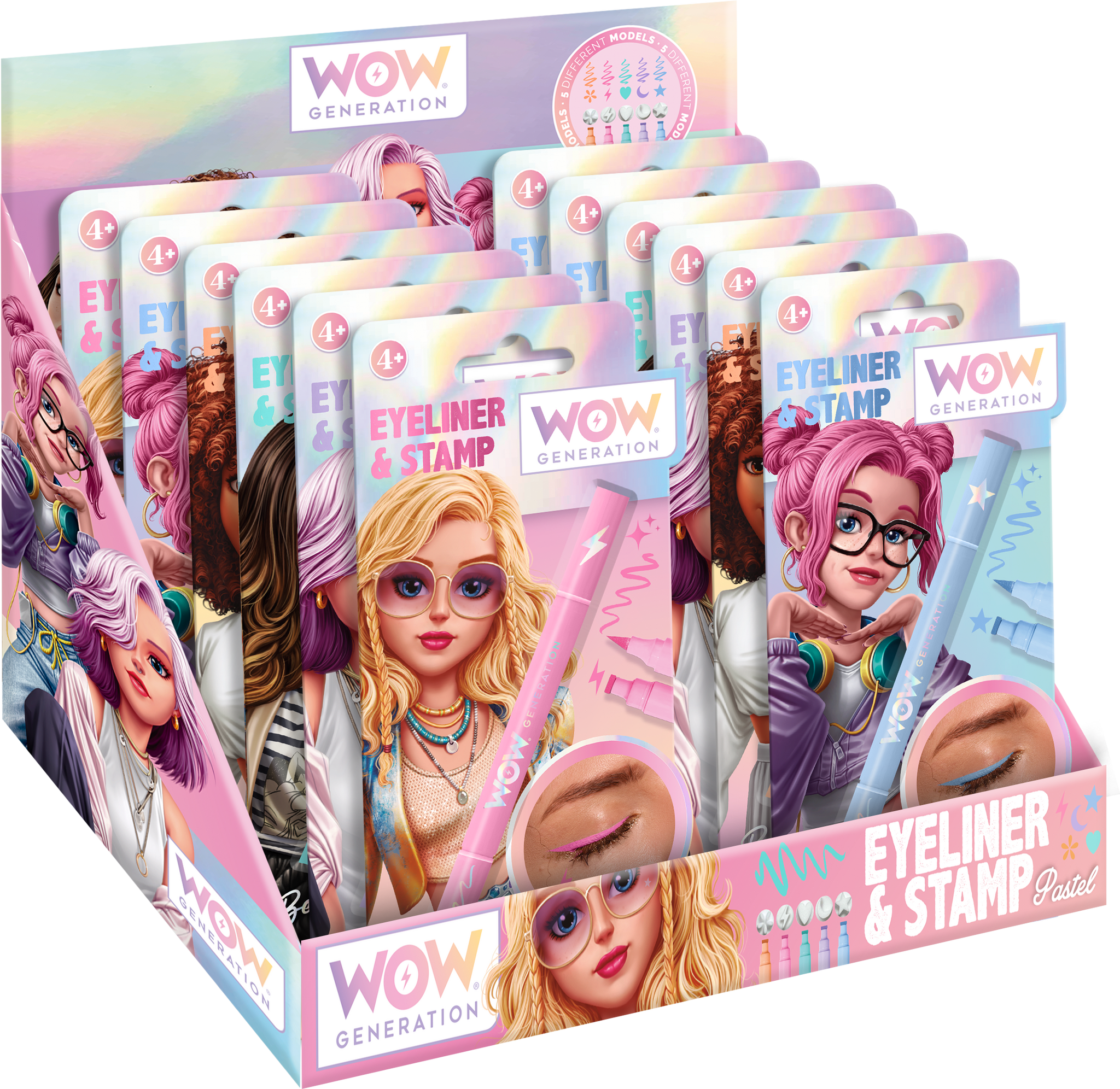 Eyeliner pastel avec tampon - WOW GENERATION