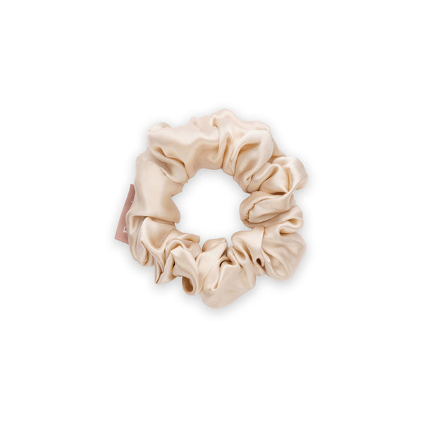 Chouchou en soie pure - Moyen: Almond